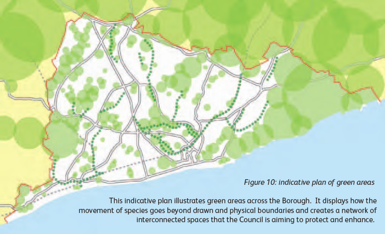 Figure 10: indicative plan of green areas