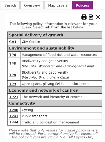 policy links eg