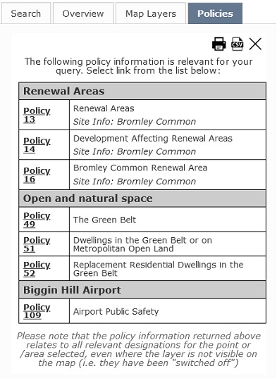 policy links eg