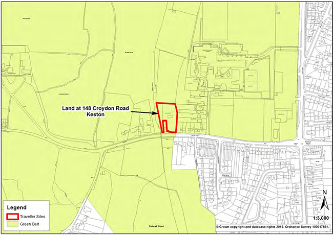 22 pitch Gypsy and Traveller council site with planning permission.