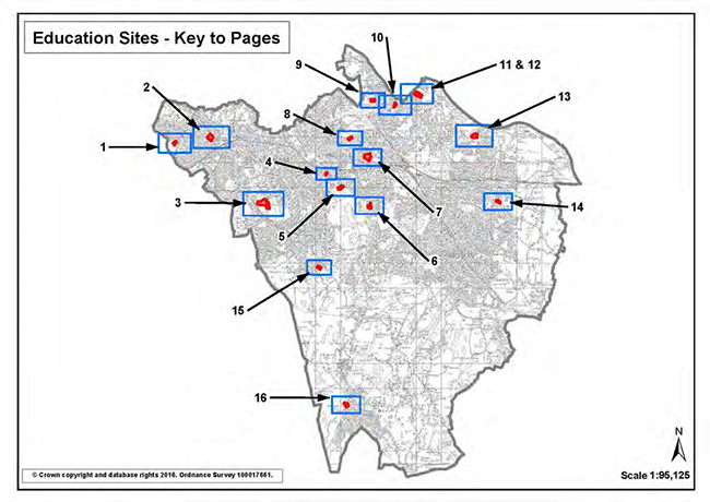 Education site allocations