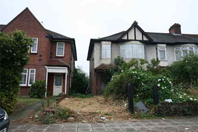 Figure 9.12 Blighted housing, North Circular Road