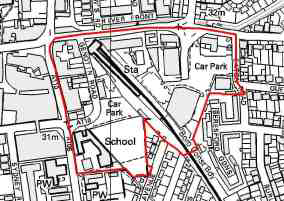 Map 9.7 Enfield Town Station Place Shaping Area