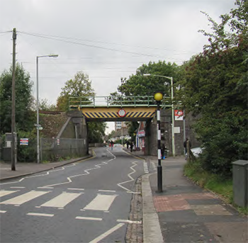 View towards the Station from the east