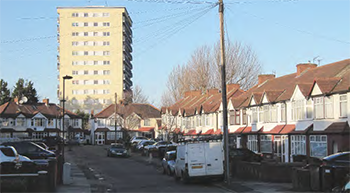Typical residential area around Enfield Highway