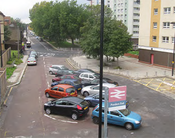 The station 'square' in unattractive and unwelcoming