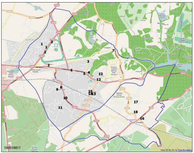 Locations of Landmark