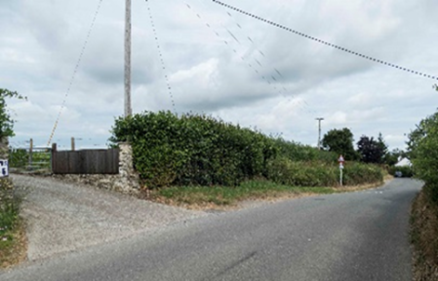 Land fronting